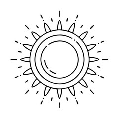 yellow sun icon, yellow sun vector illustration-simple illustration of yellow sun, perfect for yellow sun logos and icons
