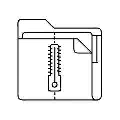 zip folder icon, zip folder vector illustration-simple illustration of zip folder, perfect for zip folder logos and icons