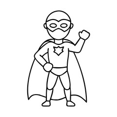 super hero icon, super hero vector illustration-simple illustration of super hero, perfect for super hero logos and icons