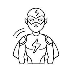 super hero icon, super hero vector illustration-simple illustration of super hero, perfect for super hero logos and icons