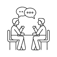 talking icon, talking vector illustration-simple illustration of talking, perfect for talking logos and icons