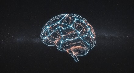 Abstract human brain illustration