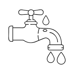 tap water icon, tap water vector illustration-simple illustration of tap water, perfect for tap water logos and icons