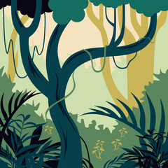 forest and animal illustrations