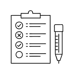 test icon, test vector illustration-simple illustration of test, perfect for test logos and icons