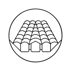 tile roofing logo icon, tile roofing logo vector illustration-simple illustration of tile roofing logo, perfect for tile roofing logo logos and icons