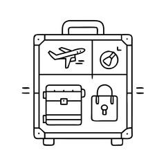 travel locker icon, travel locker vector illustration-simple illustration of travel locker, perfect for travel locker logos and icons