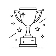 trophy icon, trophy vector illustration-simple illustration of trophy, perfect for trophy logos and icons