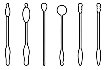 Curettes Line art Hand Drawn Tools