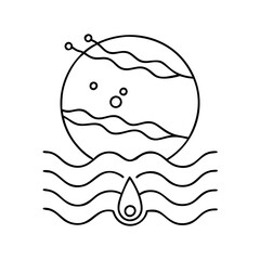 water icon, water vector illustration-simple illustration of water, perfect for water logos and icons