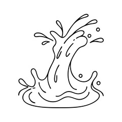 water splash icon, water splash vector illustration-simple illustration of water splash, perfect for water splash logos and icons