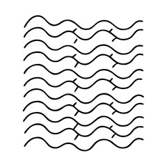 wavy icon, wavy vector illustration-simple illustration of wavy, perfect for wavy logos and icons