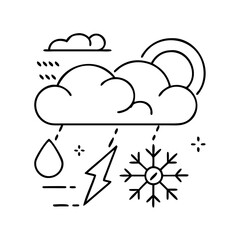 weather icon, weather vector illustration-simple illustration of weather, perfect for weather logos and icons