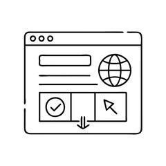web icon, web vector illustration-simple illustration of web, perfect for web logos and icons