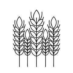 wheat icon, wheat vector illustration-simple illustration of wheat, perfect for wheat logos and icons
