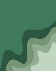 Abstract green background with waves
