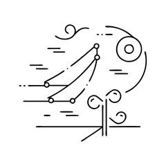 wind icon, wind vector illustration-simple illustration of wind, perfect for wind logos and icons