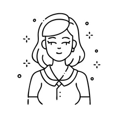 woman icon, woman vector illustration-simple illustration of woman, perfect for woman logos and icons