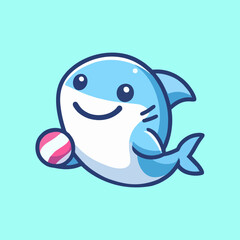 Shark mascot vector character logo badge cartoon animal predator marine underwater aquatic creature cute dangerous fantasy commercial art modern illustration branding wildlife commercialuse template