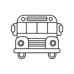yellow school bus icon, yellow school bus vector illustration-simple illustration of yellow school bus, perfect for yellow school bus logos and icons