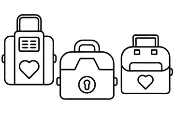 Defibrillators Medical Device Line art