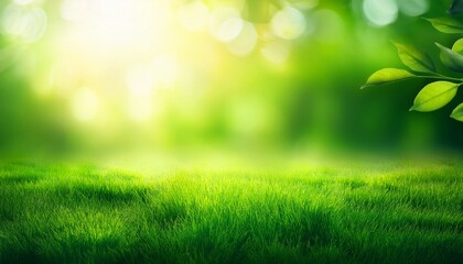 Obraz premium natural green gradient light and blurred effect image