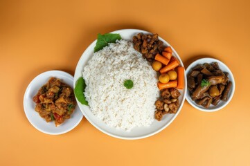 Traditional Tanzanian Meal Spread
