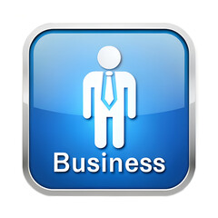 blue icon button for business on white bacground