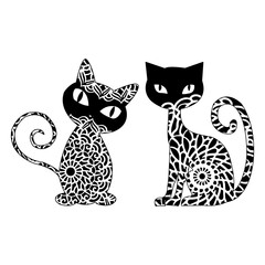 Cat  Animal Mandala, Animal Silhouette