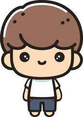 Obraz premium boy cartoon character