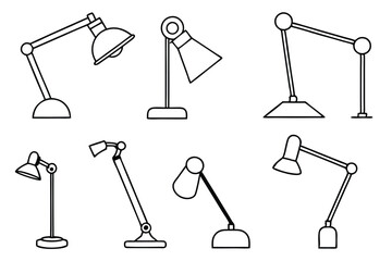 Desk lamps minimalist Line art