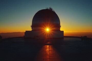Obraz premium Observatory Dome at Sunset