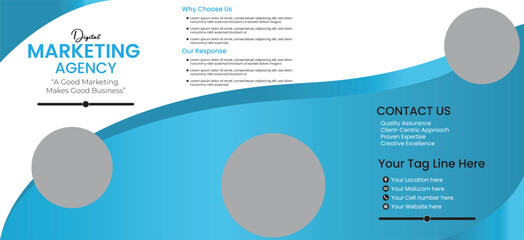 marketing agency 3 layers social media design vector templates