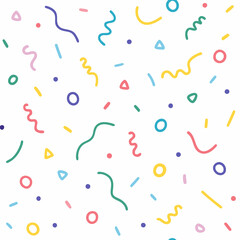Whimsical confetti pattern