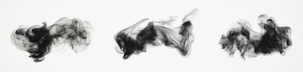 Fototapeta premium Abstract Ink Blot Designs (1)