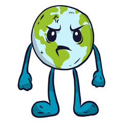 Planet earth anger flat
