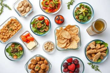 Healthy Meals in Glass Containers