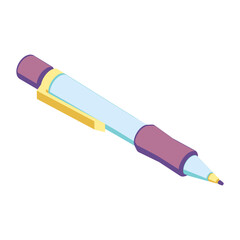 Pen ink ampulla ampoule flat