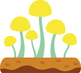 Fototapeta premium vector illustration of mushrooms