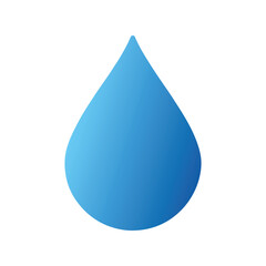 Water droplet vector illustration. Clear liquid drop, fresh hydration, transparent splash, isolated water bead design.

