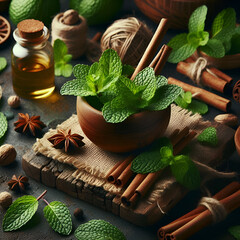spa treatment with essential oils