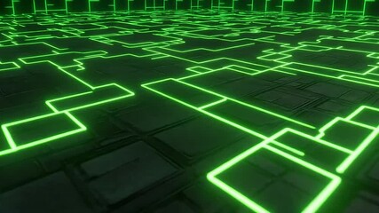 Abstract digital floor pattern - Powered by Adobe