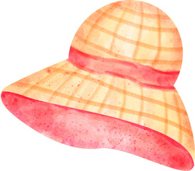 watercolor hat