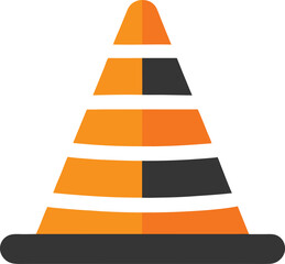 traffic cone vector illustration
