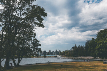 Cityscape of Vancouver with views of Stanley Park. A perfect blend of urban life and natural beauty...