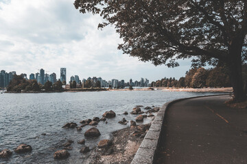 Cityscape of Vancouver with views of Stanley Park. A perfect blend of urban life and natural beauty...