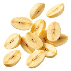 Closeup studio shot of sliced pili nuts, nutritious and healthy food item