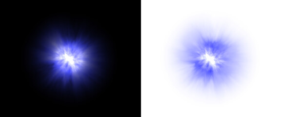 PNG Cosmic explosion overlay with nebula, fire, and light burst. Vibrant galaxy glow with dynamic motion, dust, and flare. Ideal for fantasy, space, or magical digital designs. © Ольга Боярина