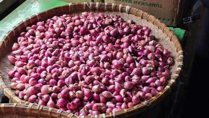 purple beans in a basket