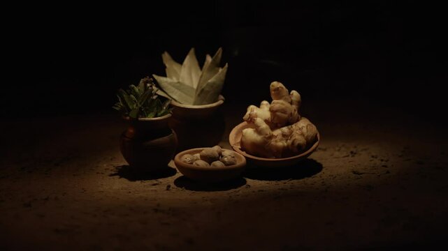 Traditional Ayurvedic Chai in Mud Pots 